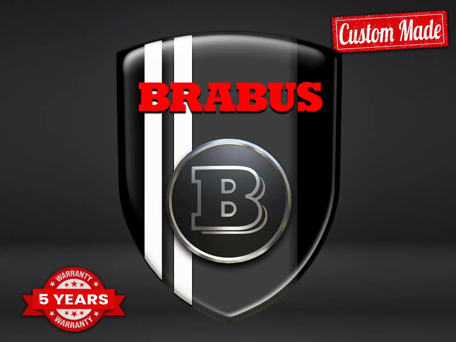 Brabus Stoßstangenaufkleber Maßgefertigt Luxus Edition